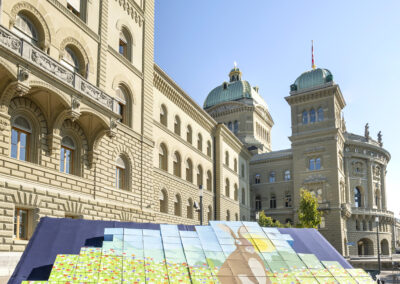 BERN - 08.09.2020 - EINREICHUNG DOPPELINITIATIVE BIODIVERSITÄT UND LANDSCHAFT. © Béat